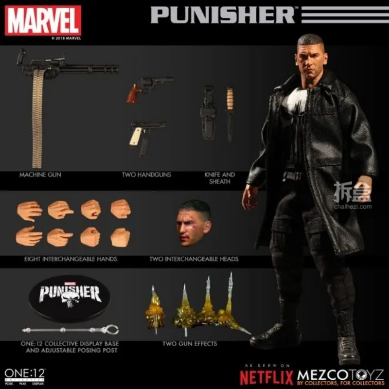 In Stock Original Mezco ONE:12 Punisher Anime Action Collection Figures - £96.99 GBP+
