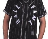 Hall Of Fame Black House Wool Blend Knit Button Up Baseball Jersey Shirt - $74.24