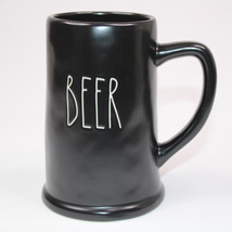 Rae Dunn Beer Stein Pint Size Black Mug By Magenta 6&quot; Tall Dishwasher Sa... - $14.49