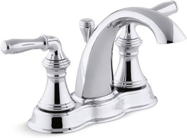 Kohler 393-N4-Cp Devonshire Centerset 4 Inch Bathroom Faucet, Polished C... - £156.23 GBP