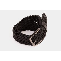 The Grand Woven Black Color Leather Belt image 7
