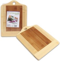 Bamboo Cutting Board 15&quot;X11.5&quot; Carving Chopping Chop Slice Dice Hook Hang Ready - £25.56 GBP
