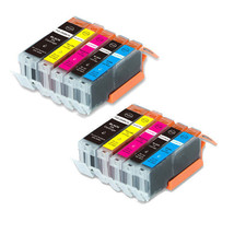 10 Pk Quality Printer Ink Set For Canon Pgi-250 Cli-251 Mg6620 Mx922 Ix6820 - £17.29 GBP