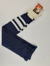 Vintage Ripon blue &amp; white striped baseball socks stirrups style 27&quot; length - £15.18 GBP