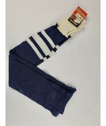 Vintage Ripon blue &amp; white striped baseball socks stirrups style 27&quot; length - £14.94 GBP