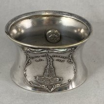 Silverplate Statue of Liberty Napkin Ring Quadruple Plate Kronheimer Old... - £15.54 GBP