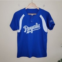 Rawlings | Kansas City Royals Blue Youth 00 Jersey Tee, size large - £19.33 GBP