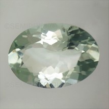 Natural Green Amethyst 14x10mm Oval Facet Excellent Cut FL Clarity Pale Green Co - £64.87 GBP