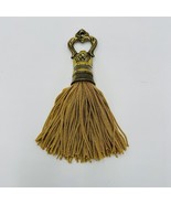 Rare MCM Brass Solid Tassel Gold 8in Hollywood Regency Style - $36.00