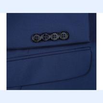 Men RENOIR suit Solid 2 Button Business Formal All Purpose Slim Fit 201-20 Blue image 4