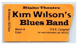 Kim Wilson&#39;s Blues Band Concert Ticket Stub March 6 Tucson Arizona - $24.74