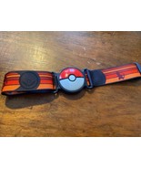 Pokemon Clip &#39;N&#39; Go Pokeball Adjustable Belt - Charmander Red/Black  - $12.86