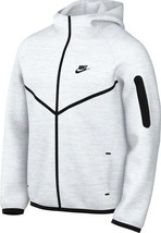 Nike Tech Men&#39;s Full-Zip Windrunner Hoodie Birch Heather Size XL HV0949 - $78.93