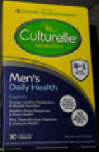 Culterelle Probiotics Mens Daily Health 30 Capsules, Exp 07/2025 - $22.95