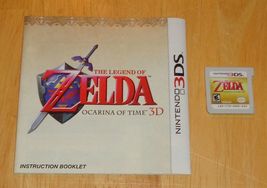 Nintendo 3DS Legend of Zelda: Ocarina of Time 3D Video Game + Manual - $19.95