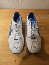 Women Size 5.5 PUMA TURIN White &amp; Blue - £15.31 GBP