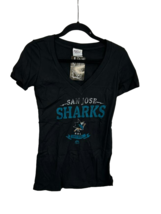 Majestic Femme S San Jose Sharks Col V T-Shirt, Noir, Petit - $15.83