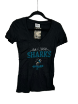 Majestic Femme S San Jose Sharks Col V T-Shirt, Noir, Petit - £12.65 GBP