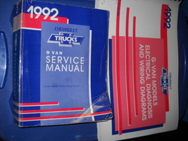 1992 Chevy Express G Van Gvan Shop Service Repair Manual Set OEM-
show o... - $60.47
