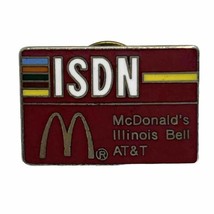McDonald’s Chicago Illinois Bell AT&amp;T Employee Crew Enamel Lapel Hat Pin - £4.70 GBP