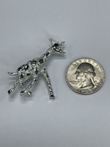 Vintage Gerrys Giraffe Animal Silver-Tone Brooch Pin - $11.98