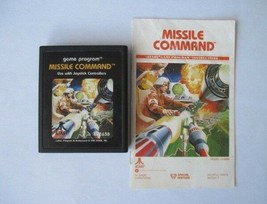 Missile Command Atari 2600 Game with Manual *Cleaned &amp; Tested* - £15.05 GBP
