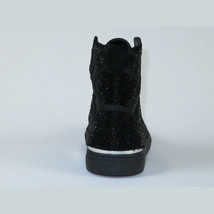 Mens High Top Shoes By FIESSO AURELIO GARCIA ,Fancy Rhine stones 2402 Black image 6