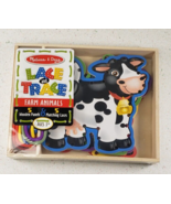 Melissa and Doug Lace and Trace Farm Animals Wooden Panel &amp; Laces - Ages... - $17.97 CAD