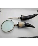 Horn Magnifying Glass And Letter Opener Set Free Shipping - $39.99