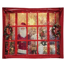 10X8Ft Durable Fabric Soft Red Christmas Store Photography Backdrop Santa Claus  - £65.09 GBP