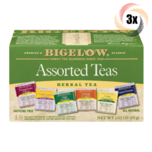 3x Boxes Bigelow Assorted Teas Variety Herbal Tea | 18 Pouches Per Box | 1.03oz - £15.47 GBP