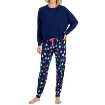 JENNI Long Sleeve Mix It Holiday Pajama Set SMALL (4040) - £20.57 GBP
