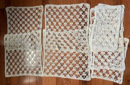 Vintage Crocheted doilies set of 10 - £21.77 GBP