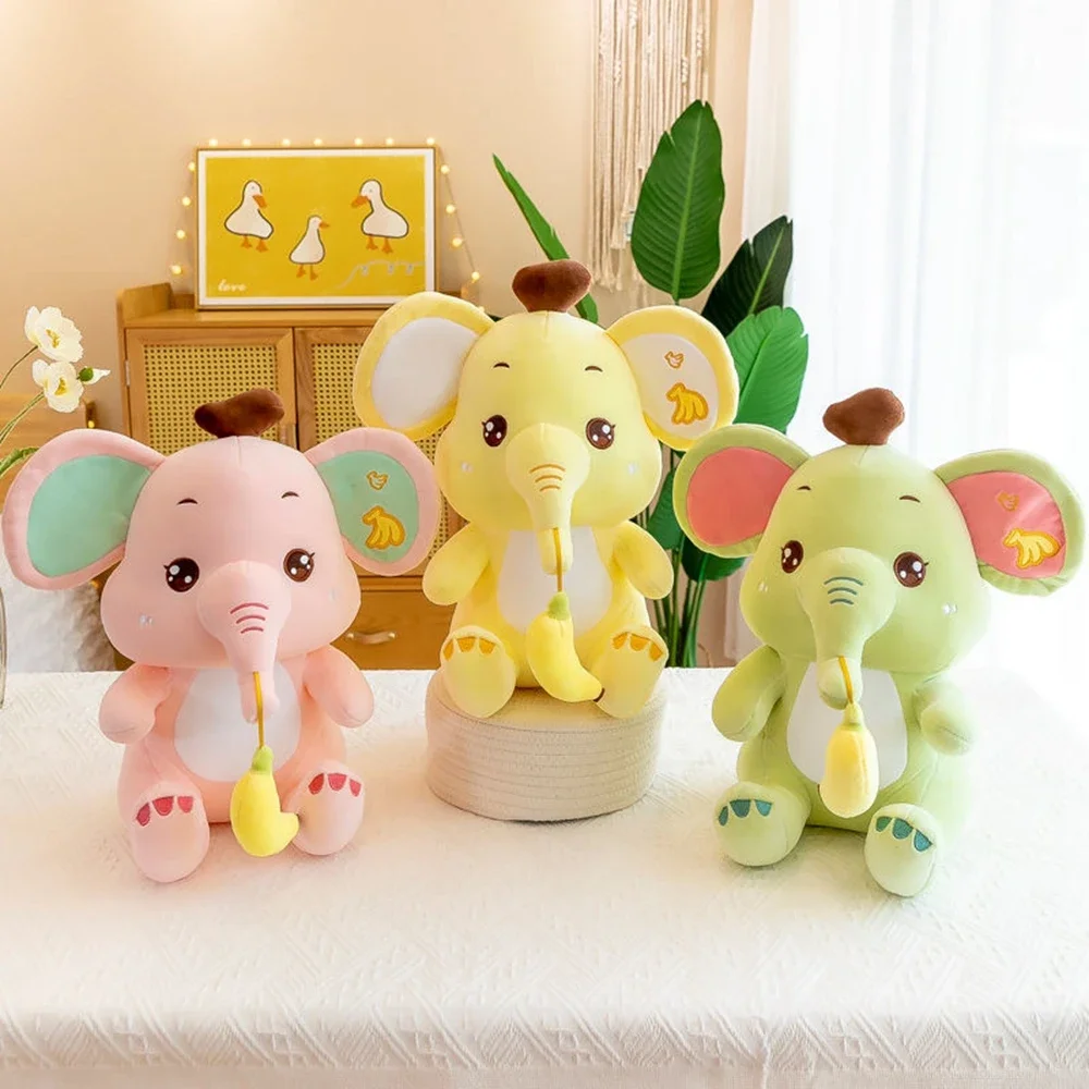 27CM Banana Elephant Plush  Nose Hanging Banana Cute Multi-Color Creative  Fit P - $15.78