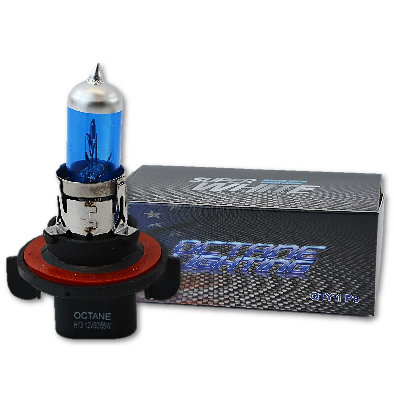 H13 60w 6000K Xenon Super White Halogen Headlight Bulb Each For Jeep Wra... - $4.95