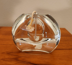New Smith &amp; Hawken Clear Heavy Glass Oil Lamp 5.5&quot; X 4&quot; - £39.38 GBP