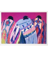 DOLONA ROBERTS &quot;PLAZA WOMEN&quot; SERIGRAPH ON PAPER HAND SIGNED &amp; NUMBERED - £273.90 GBP