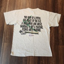 Vintage Retro 90s NO FEAR Sports Baseball Tee Gray T-Shirt L DBL Sided Rare - $39.59