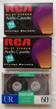 3 IEC Type I Position Normal Audio Cassettes New Sealed Various - $108.79 MXN