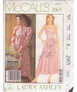 McCALL&#39;S PATTERN 2965 SIZE 6 MISSES&#39; LAURA ASHLEY DRESS, JACKET - £2.36 GBP