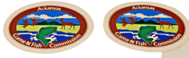 2 ARKANSAS Game And Fish Old Logo stickers Game Warden biologist fish de... - £6.24 GBP