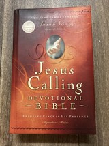 JESUS CALLING Hardcover Devotional Bible-NKJV by Thomas Nelson Publishing - $7.99