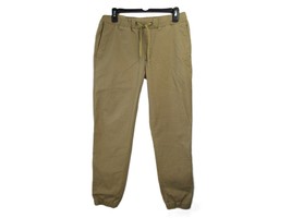 Goodfellow &amp; Co Mens Athletic Slim Fit Chino Khaki Jogger Style Activewear Pants - £18.36 GBP