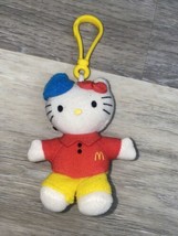 McDonald&#39;s Sanrio Hello Kitty 1976-2000 Key Chain/Ring Figure Tiny Plush Toy  4&quot; - £6.30 GBP