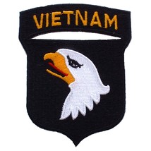 U.S. Army 101st Airborne Vietnam Patch Black &amp; White 3&quot; - $8.96
