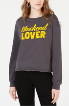 Rebellious One Juniors Weekend Lover Graphic Sweatshirt, Choose Sz/Color - £23.54 GBP