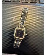 Vintage Ladies Certina 1980&#39;s Watch w/ band Black Gold Square Quartz 30 ... - $1,397.43 MXN