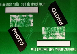 Nine Inch Nails Backstage Pass Original Uncut Sheet Industrial Rock Musi... - £17.09 GBP