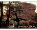 Viewing Large Rocks Rock City Olean New York NY UNP DB Postcard P26 - £2.33 GBP