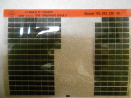 1996 Mercedes Chassis Tile Alignment II Models 170 202 210 Microfiche OE... - $104.55 MXN